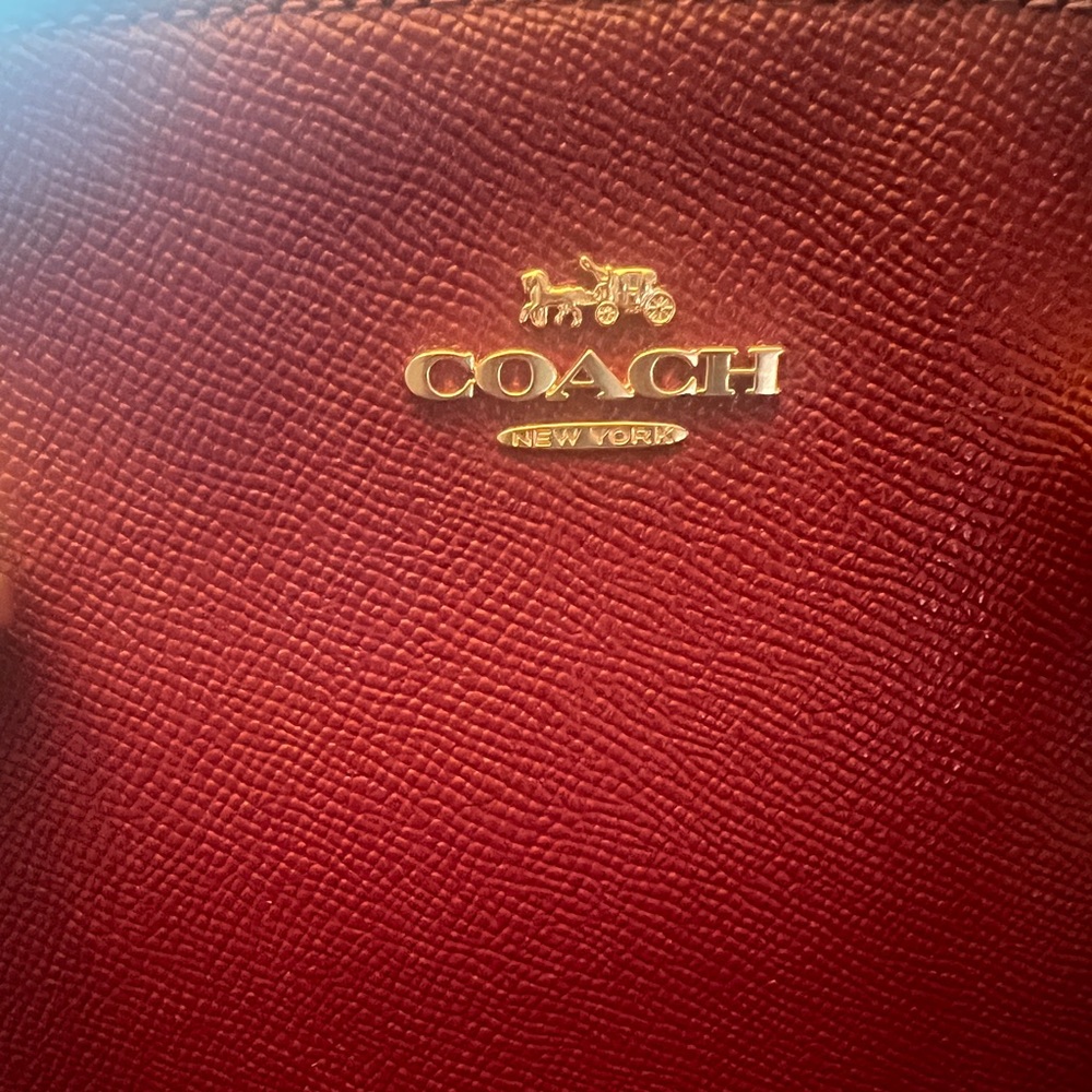 Coach Burgundy Satchel Bag - Picture 6 of 9